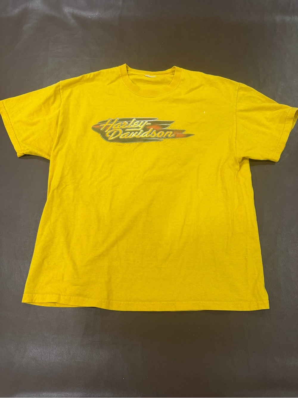 Harley-Davidson Yellow Graphic Logo Short Sleeve Tee